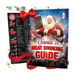 Santa's Meat Smoking Guide Pellet Grill Accessories Wood Time Temp